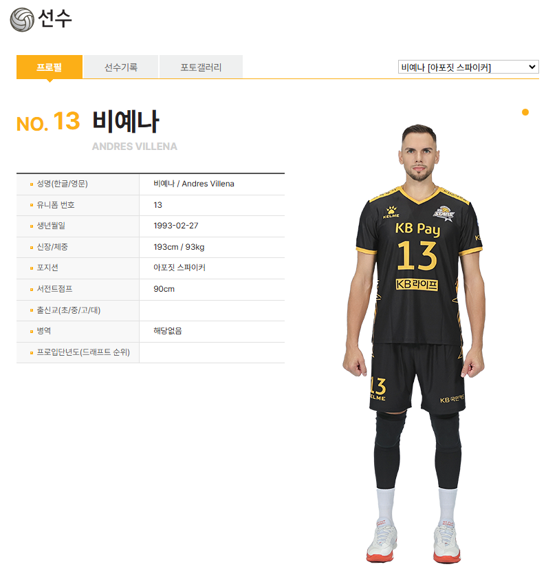 남자배구 비예나