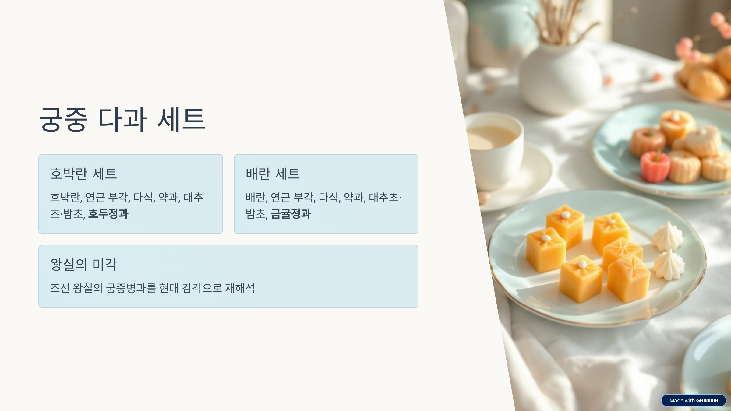 창덕궁 약다방 다과 체험