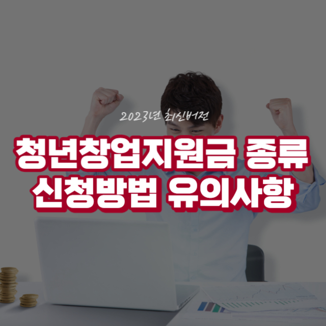 청년창업지원금 종류