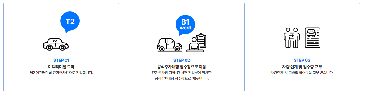 인천공항 2터미널 주차대행 예약