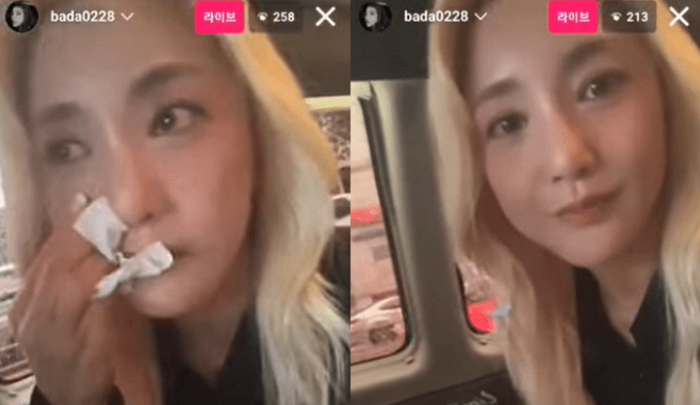 가수 바다 인스타라이브