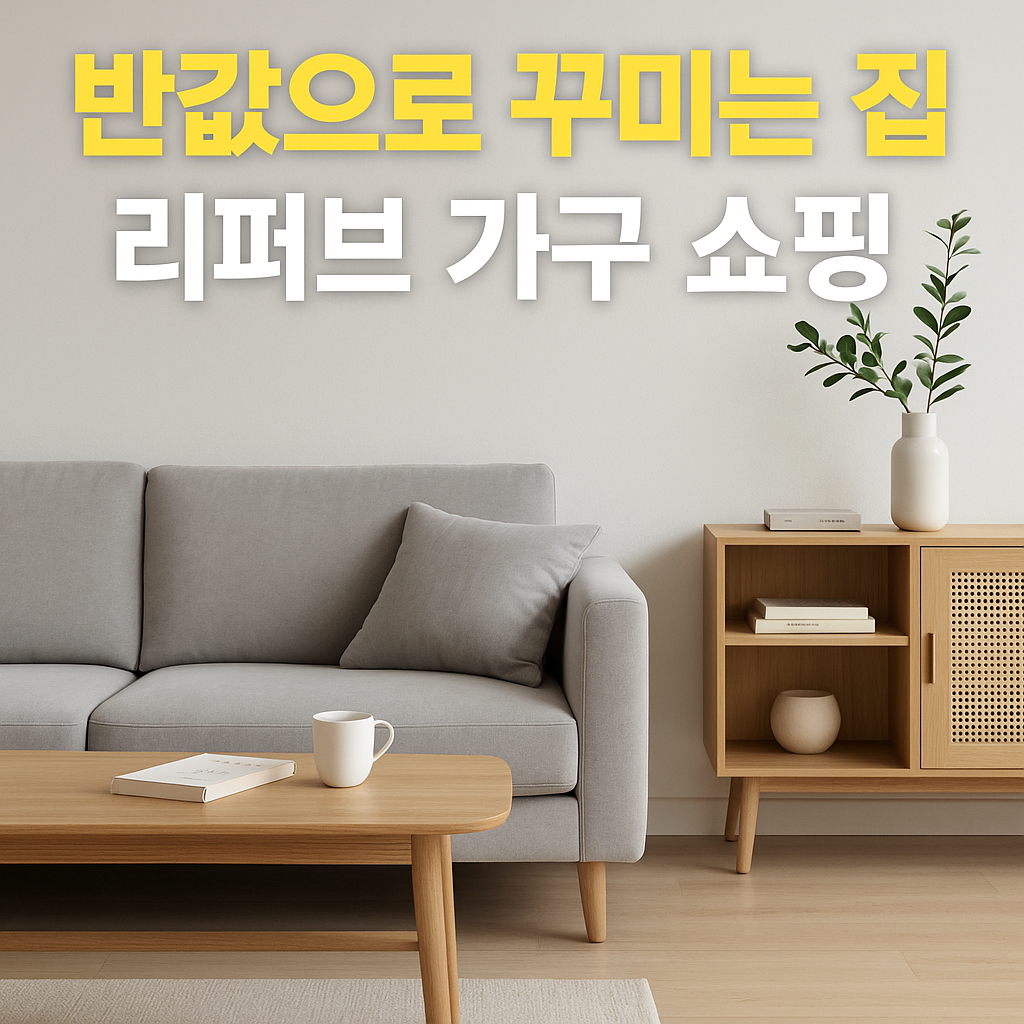현명한 가구 쇼핑의 비밀✨ 리퍼브 가구 온라인샵 추천 BEST 3