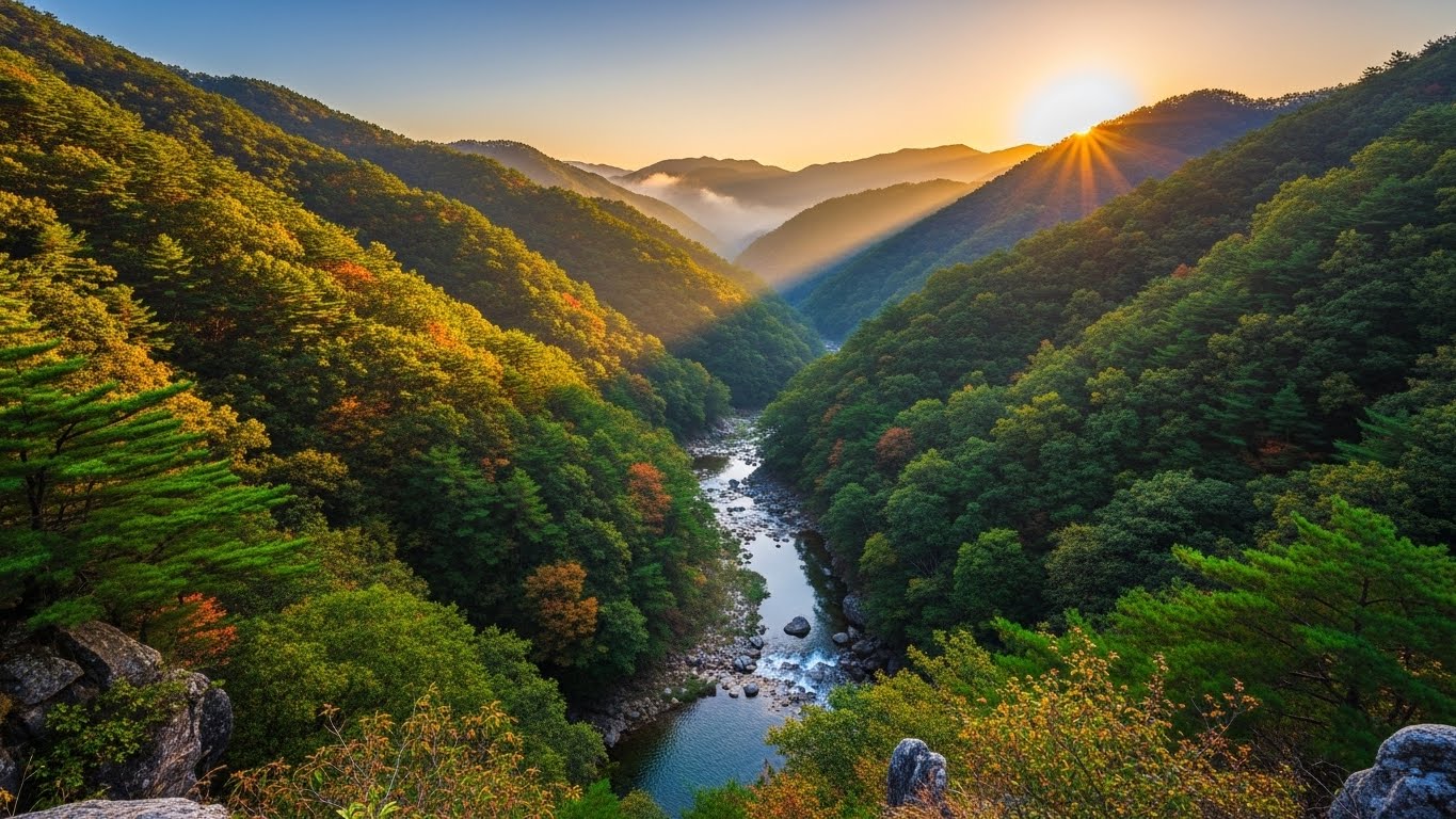 지리산 뱀사골 계곡