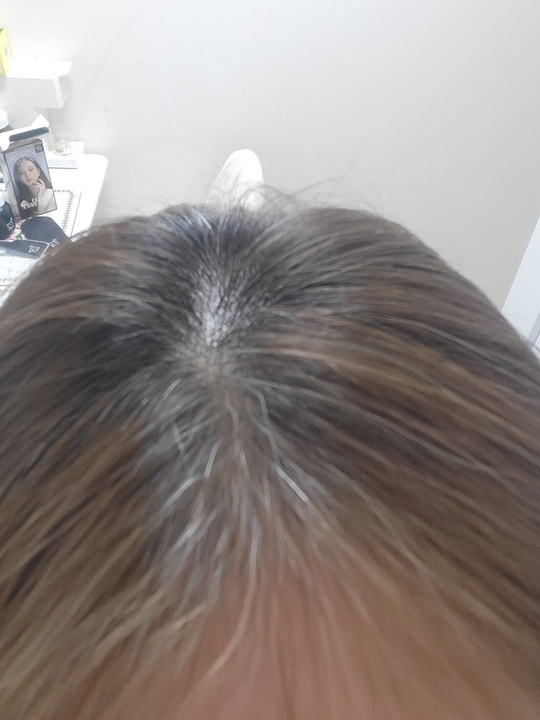 미쟝센 올뉴 헬로버블 염모제, 8MB 매트브라운 염색전