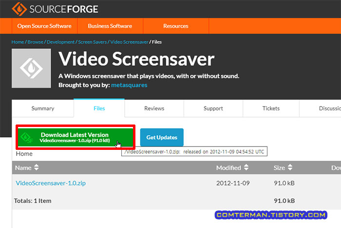 Video Screensaver