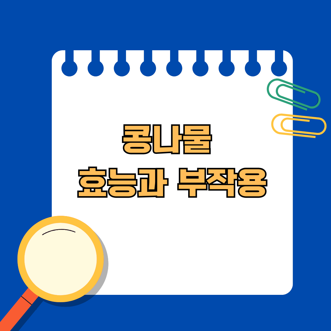 콩나물 효능과 부작용