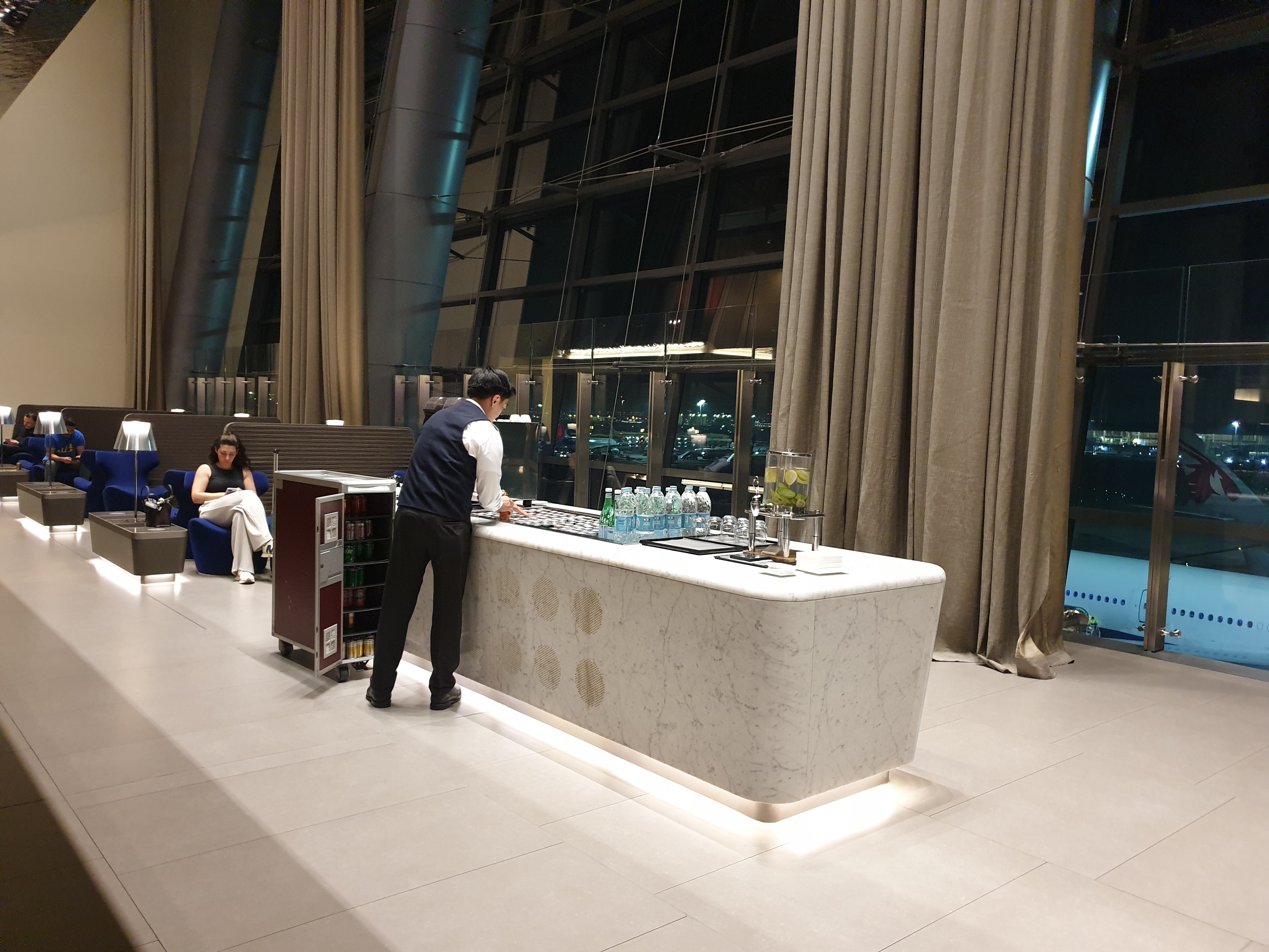 도하공항 엄청난 규모의 럭셔리한 비지니스라운지