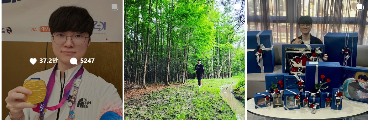 페이커 이상혁 인스타그램