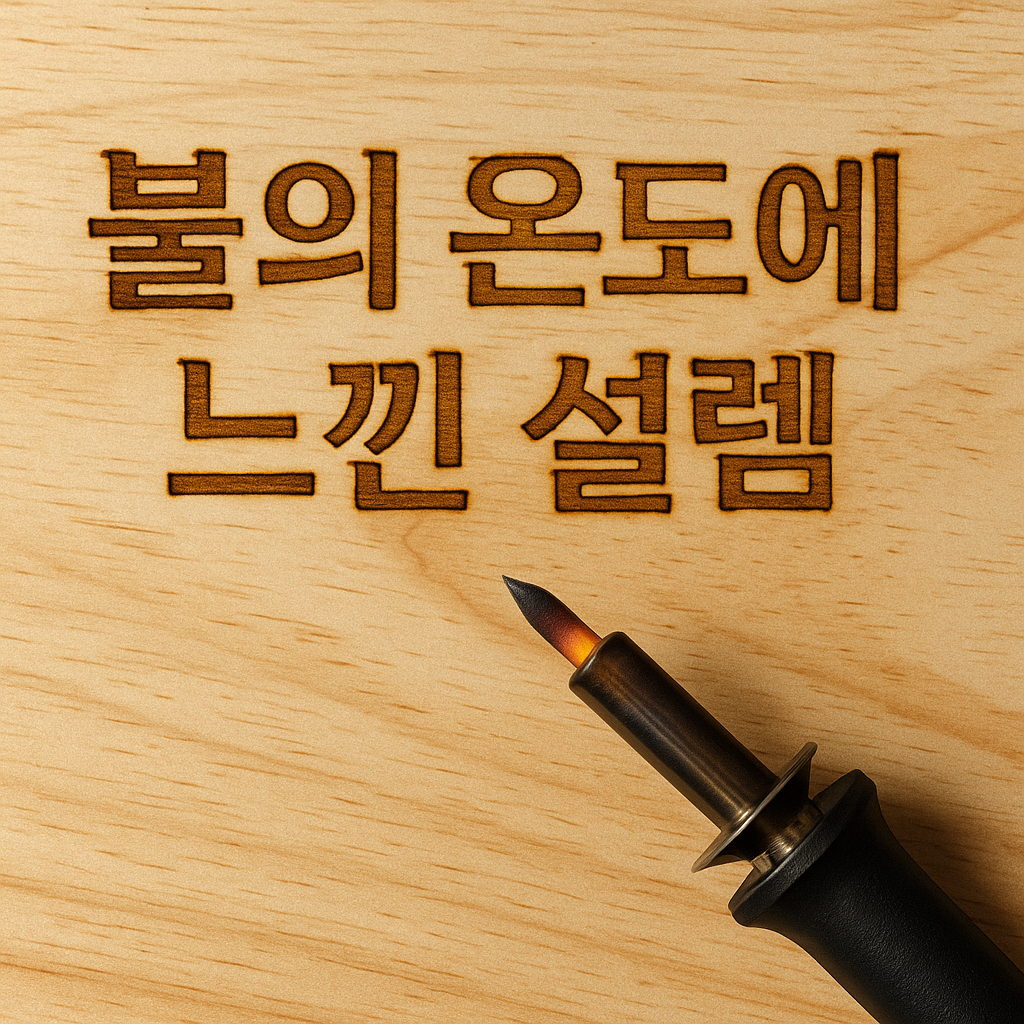 불의 온도에서 느낀 설렘