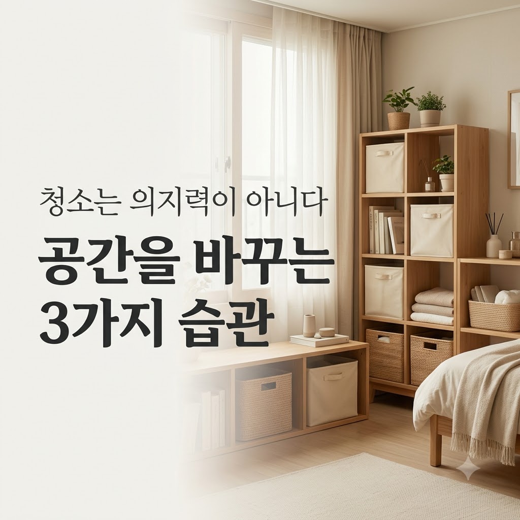 청소는 의지력이 아닌 습관으로 해결하는 정리 노하우