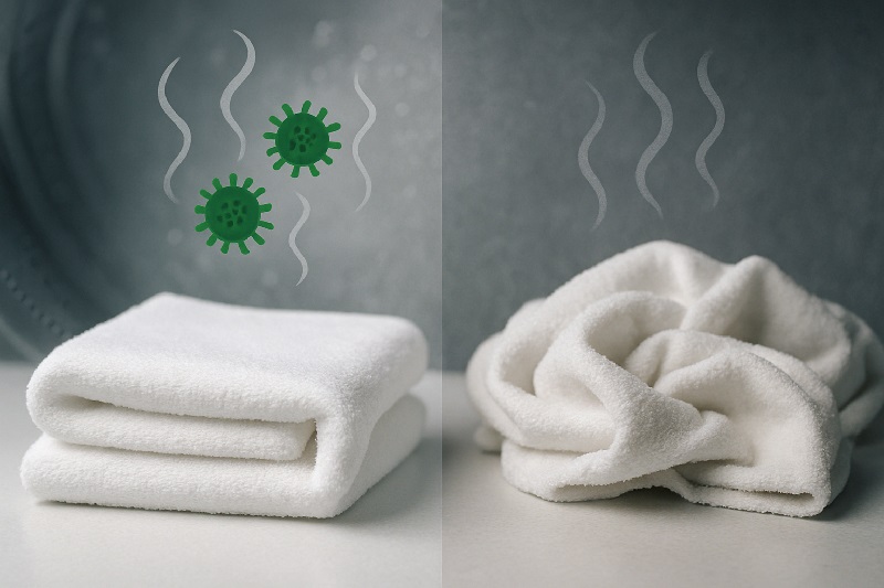 식초 한 컵으로 수건 냄새 확실히 없애는 법