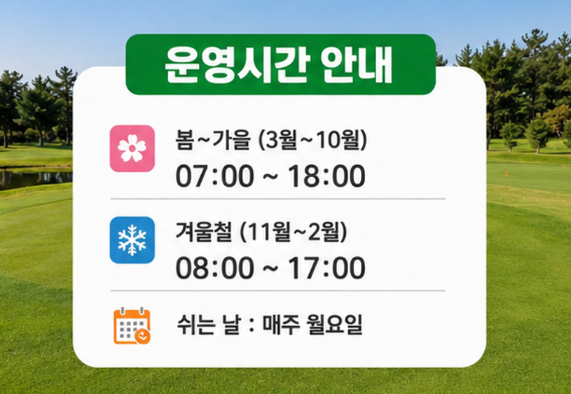 서귀포 최대 규모 36홀 남원파크골프장 위치, 오는길, 코스, 예약 방법 총정리