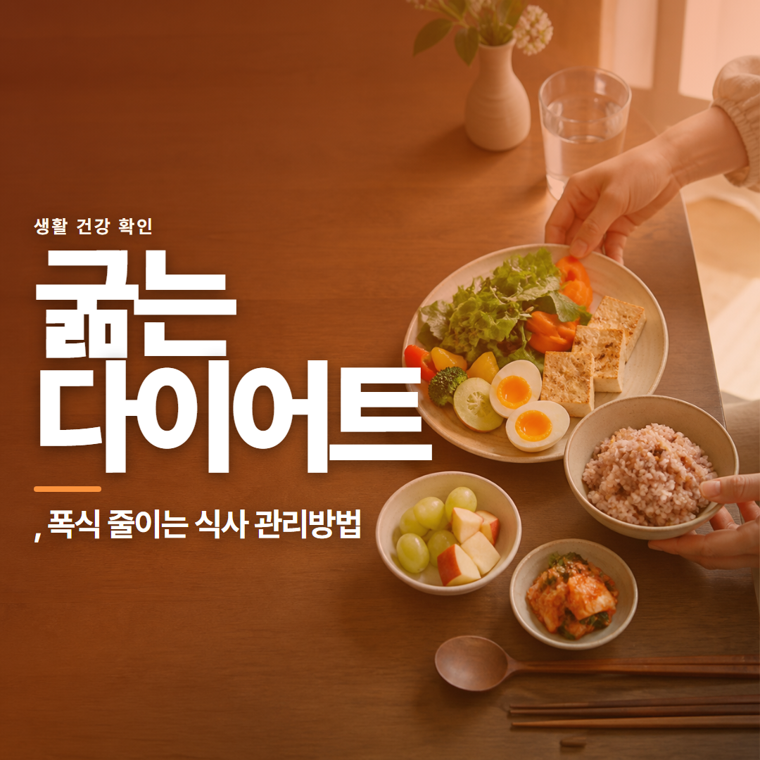 굶는 다이어트 &middot; , 폭식 줄이는 식사 관리방법