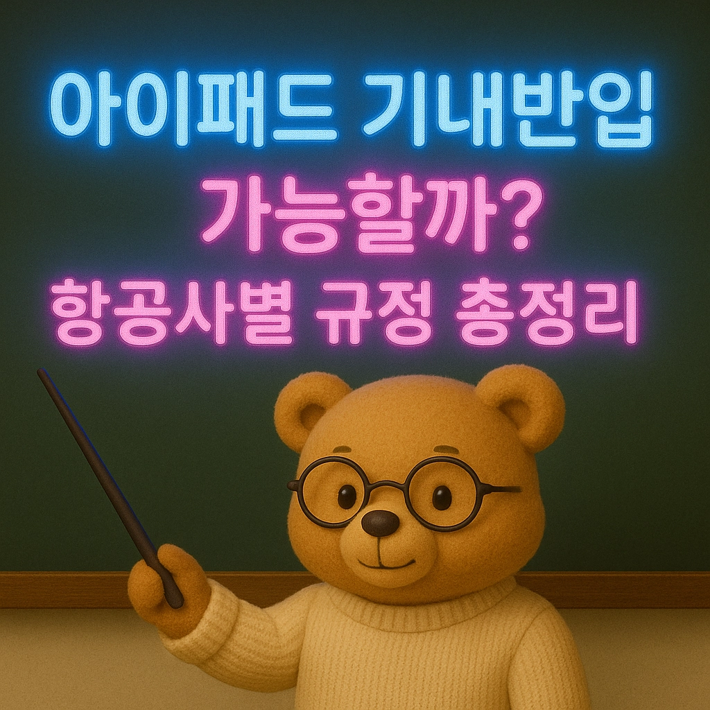 아이패드 기내반입 가능할까 항공사별 규정 총정리