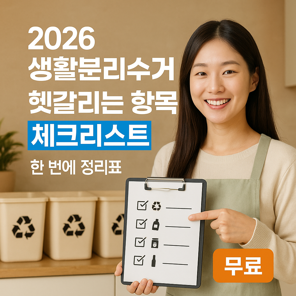 [2026 생활분리수거] 헷갈리는 항목 ｜ 한 번에 정리 체크리스트