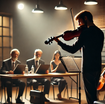 오디션 장면 이미지