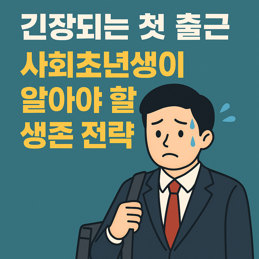 긴장되는 첫 출근, 사회초년생이 알아야 할 생존 전략