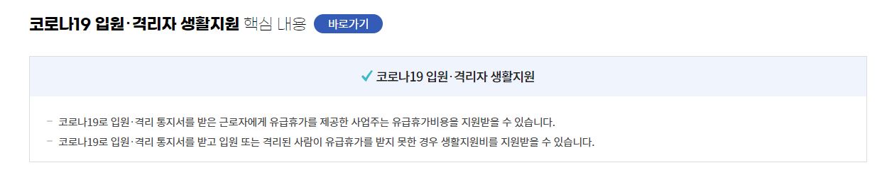 코로나격리생활지원비