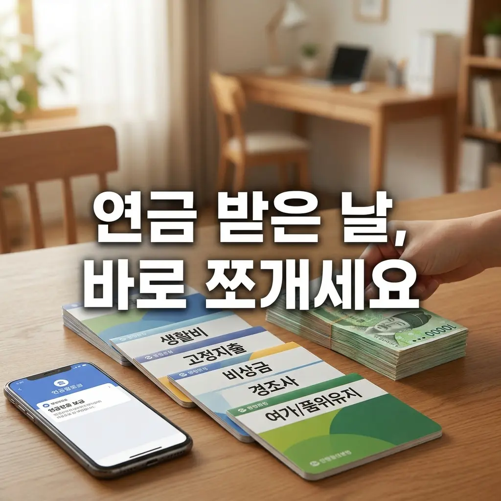 은퇴 후 생활비 통장을 목적별로 나누어 관리하는 방법을 설명하는 썸네일