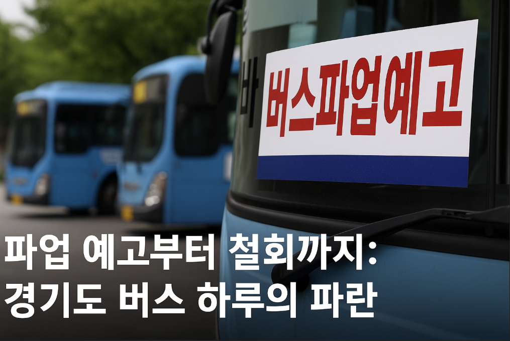 파업 예고부터 철회까지: 경기도 버스 하루의 파란