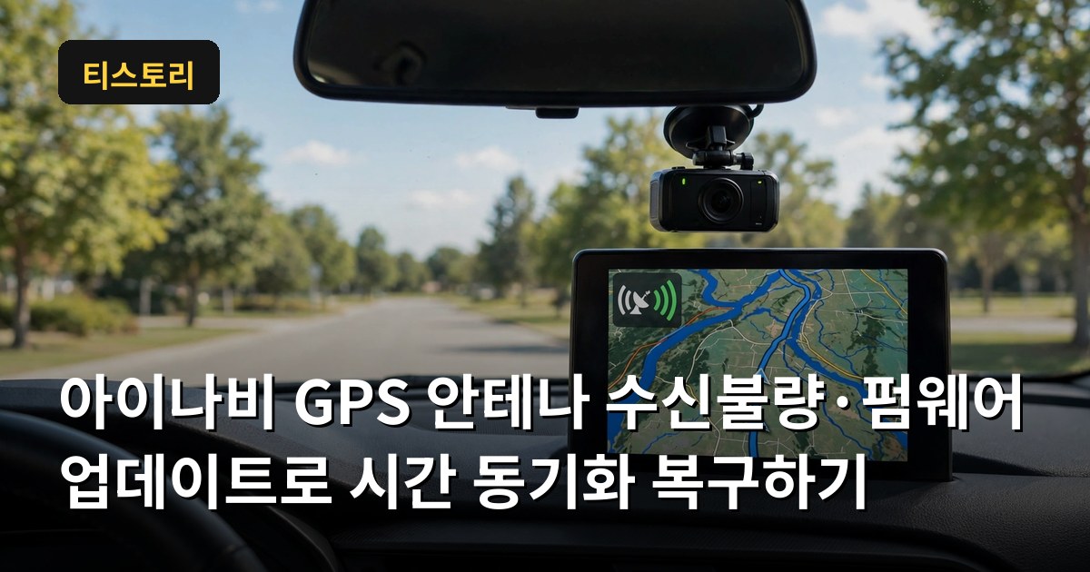 아이나비 GPS 안테나 수신불량&middot;펌웨어 업데이트로 시간 동기화 복구하기
