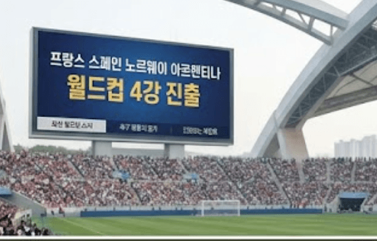 월드컵 4강 대진표