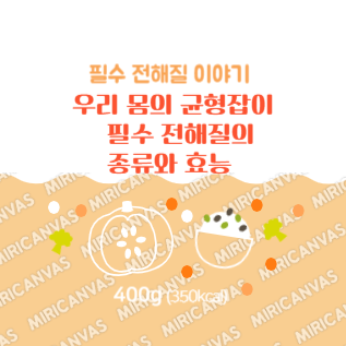 필수 전해질 종류와 효능