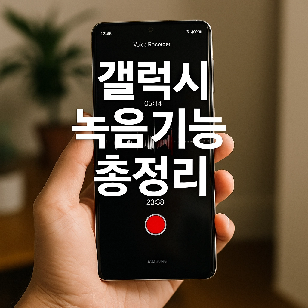 삼성 갤럭시폰으로 통화 녹음 진짜 가능할까 안 되는 줄 알았던 녹음 기능 완전 정리!