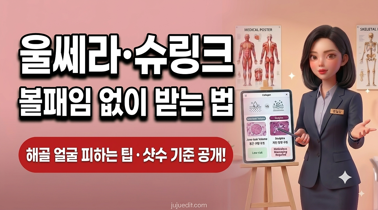 울쎄라와 슈링크 시술 시 볼패임과 해골 얼굴 부작용을 예방하고 샷수 기준을 맞추는 방법 안내 이미지