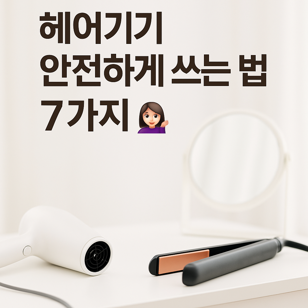 헤어 스타일링 기기 안전하게 사용하는 법