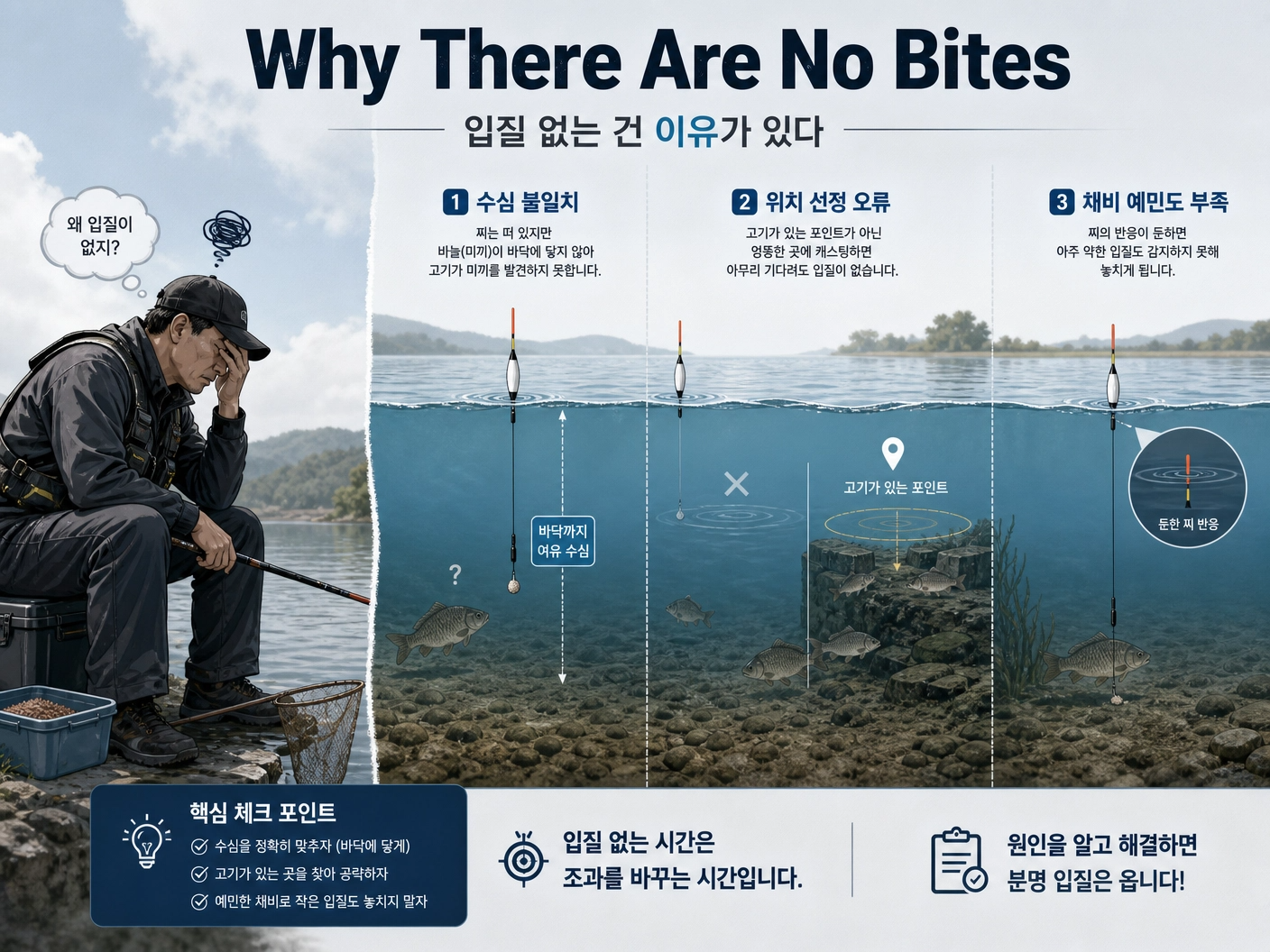 입질 없는 이유 체크리스트