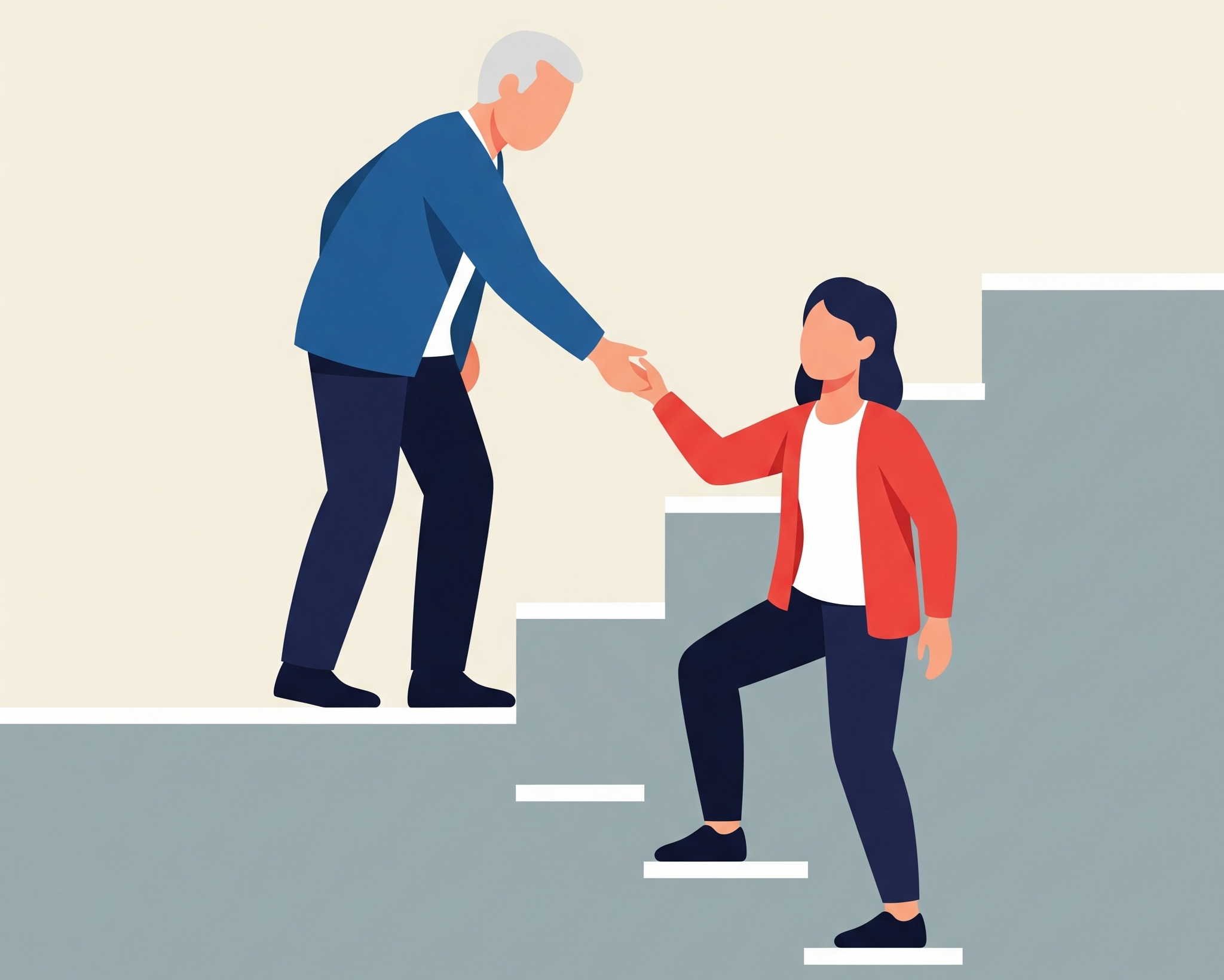 전문가와 '반 걸음 앞선 선배'의 차이를 보여주는 인포그래픽