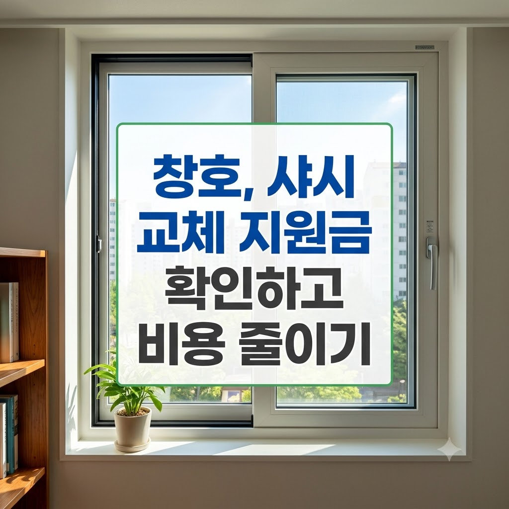 창호, 샤시 교체 지원금