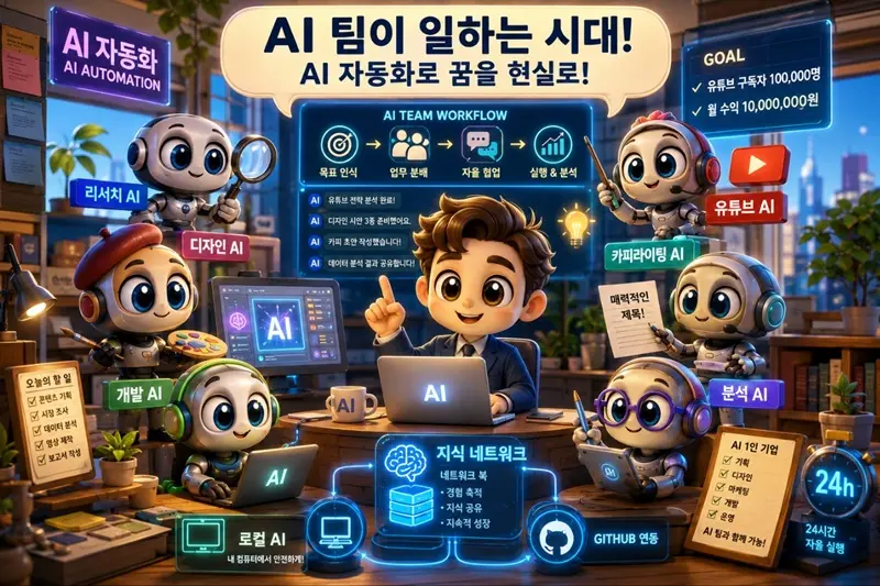 AI 팀이 일하는 시대! AI 자동화로 꿈을 현실로!