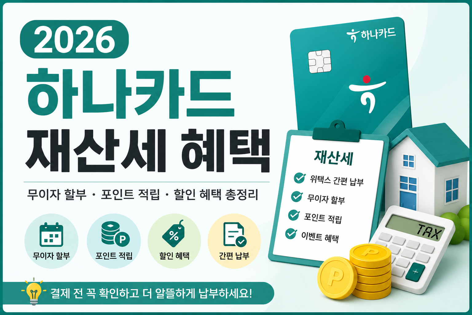 2026 하나카드 재산세