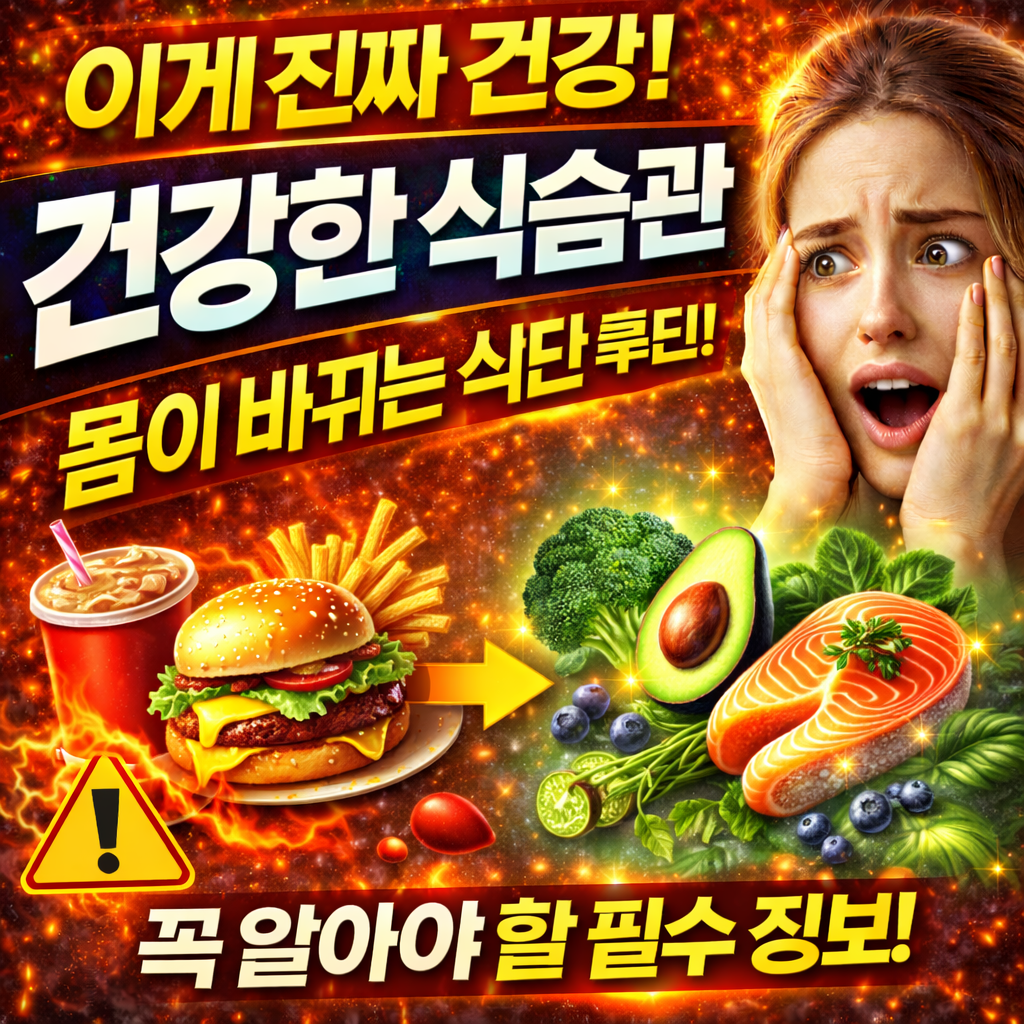 건강한 식습관 (몸이 바뀌는 현실적인 식단 루틴)
