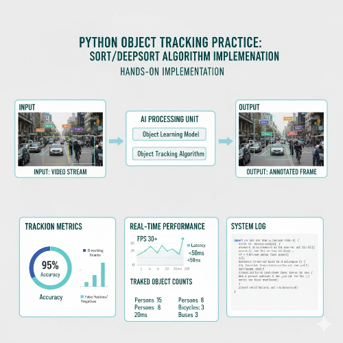 Python에서 객체 추적(Object Tracking) – SORT/DeepSORT 알고리즘 실습