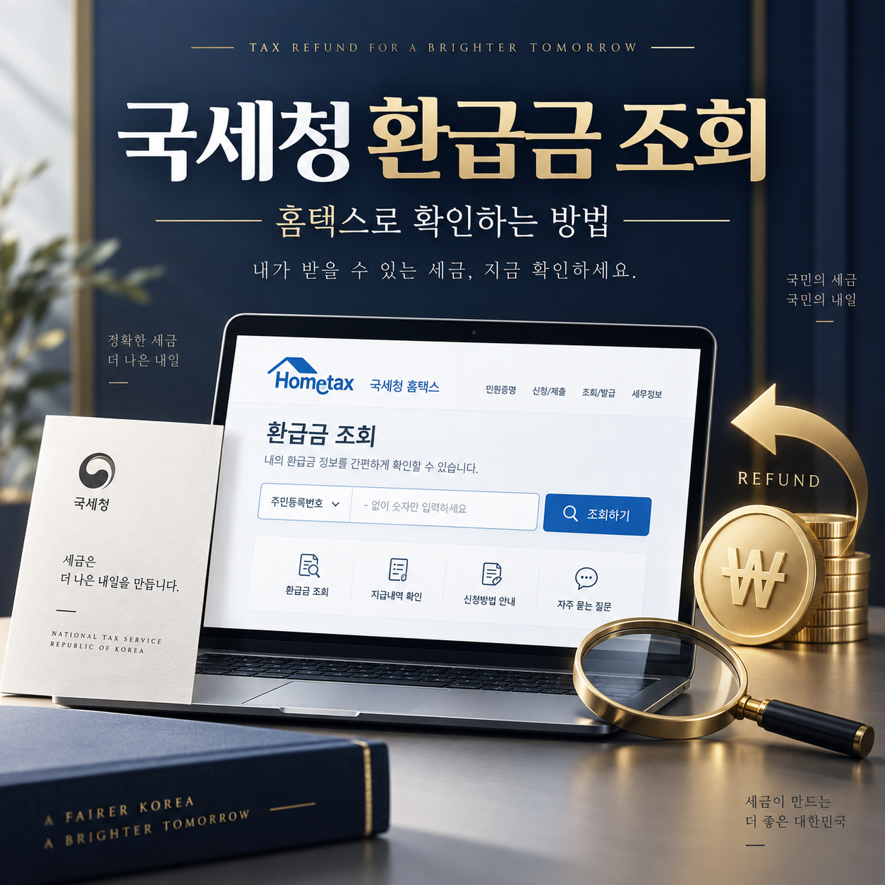 국세청 환급금 조회
