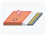 자전거 도로 붉은색