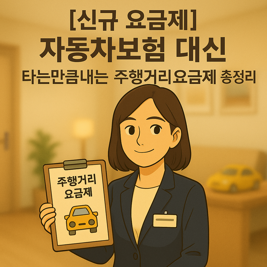 [신규 요금제] 자동차 보험 대신 ｜ 타는 만큼 내는 주행거리 요금제 총정리