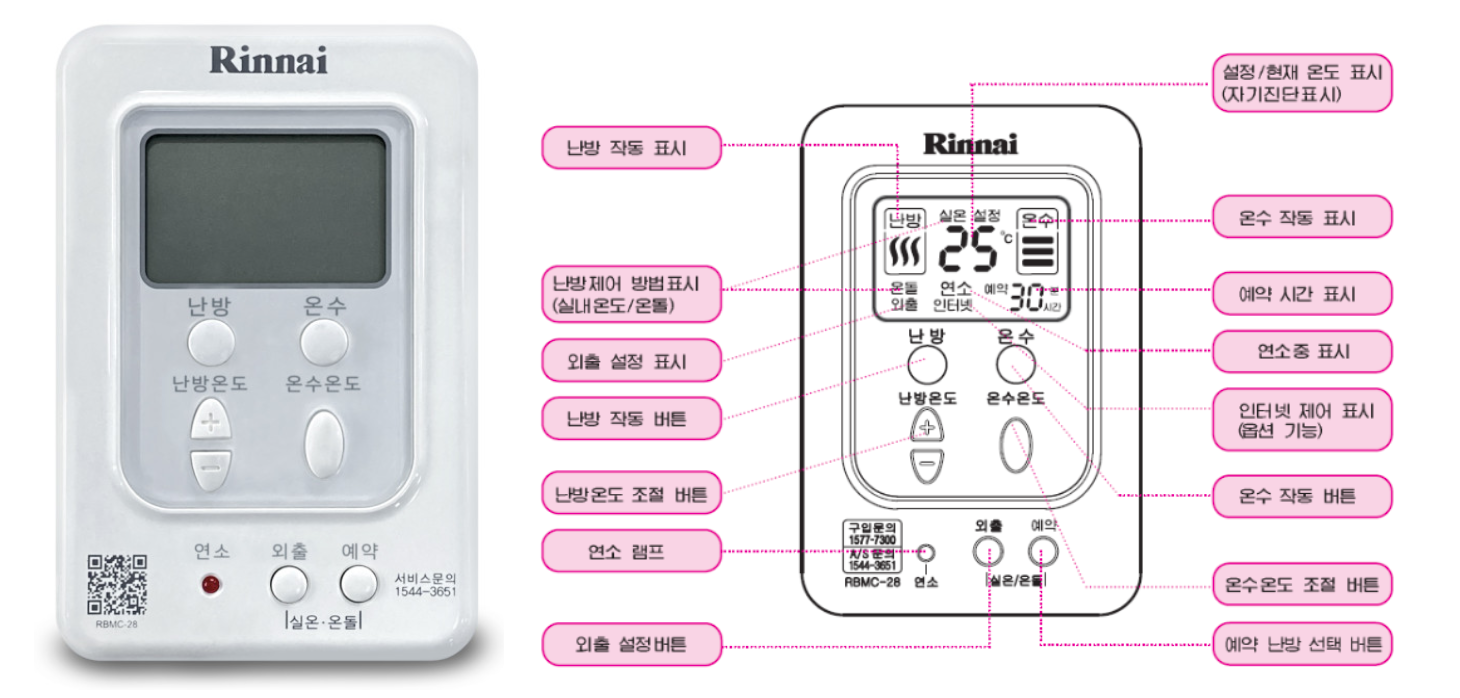 보일러 컨트롤러 사용 방법