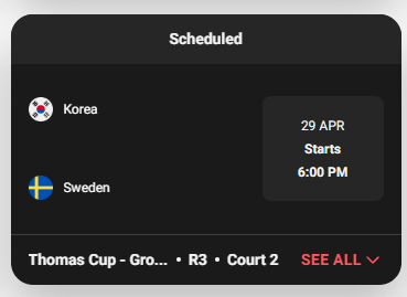 토마스 우버컵 중계