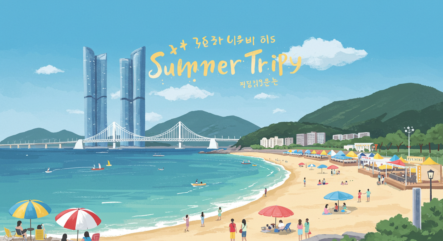 부산 여름여행, 해운대와 광안리 해변의 여름 축제 풍경