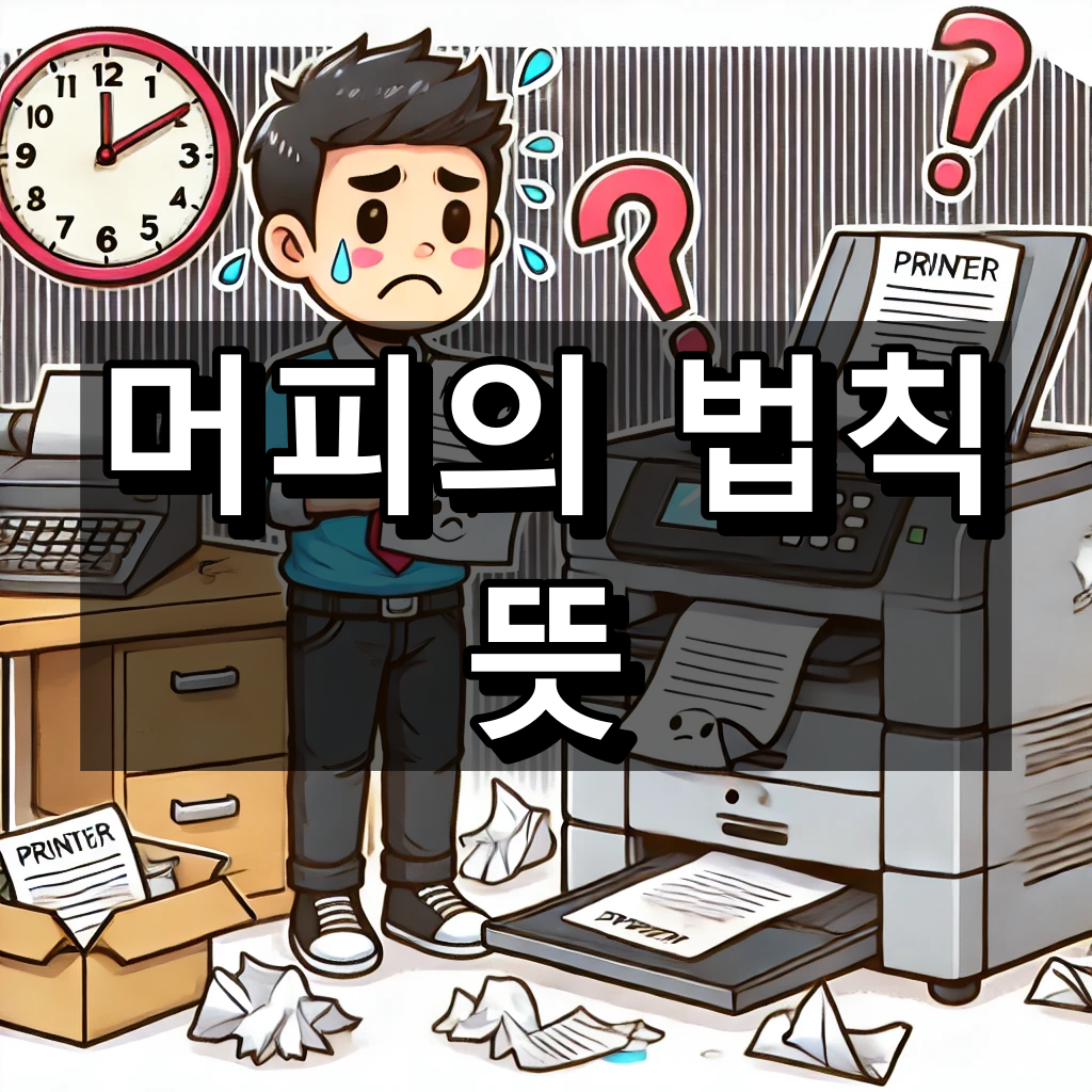 머피의 법칙 뜻