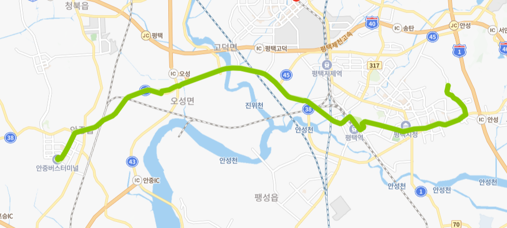 안성-평택-80-1번-버스-노선-지도