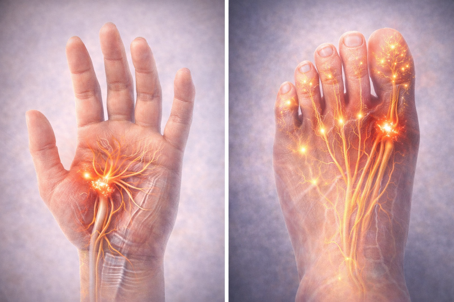 손발 저림 원인 신경 압박 혈액순환 문제