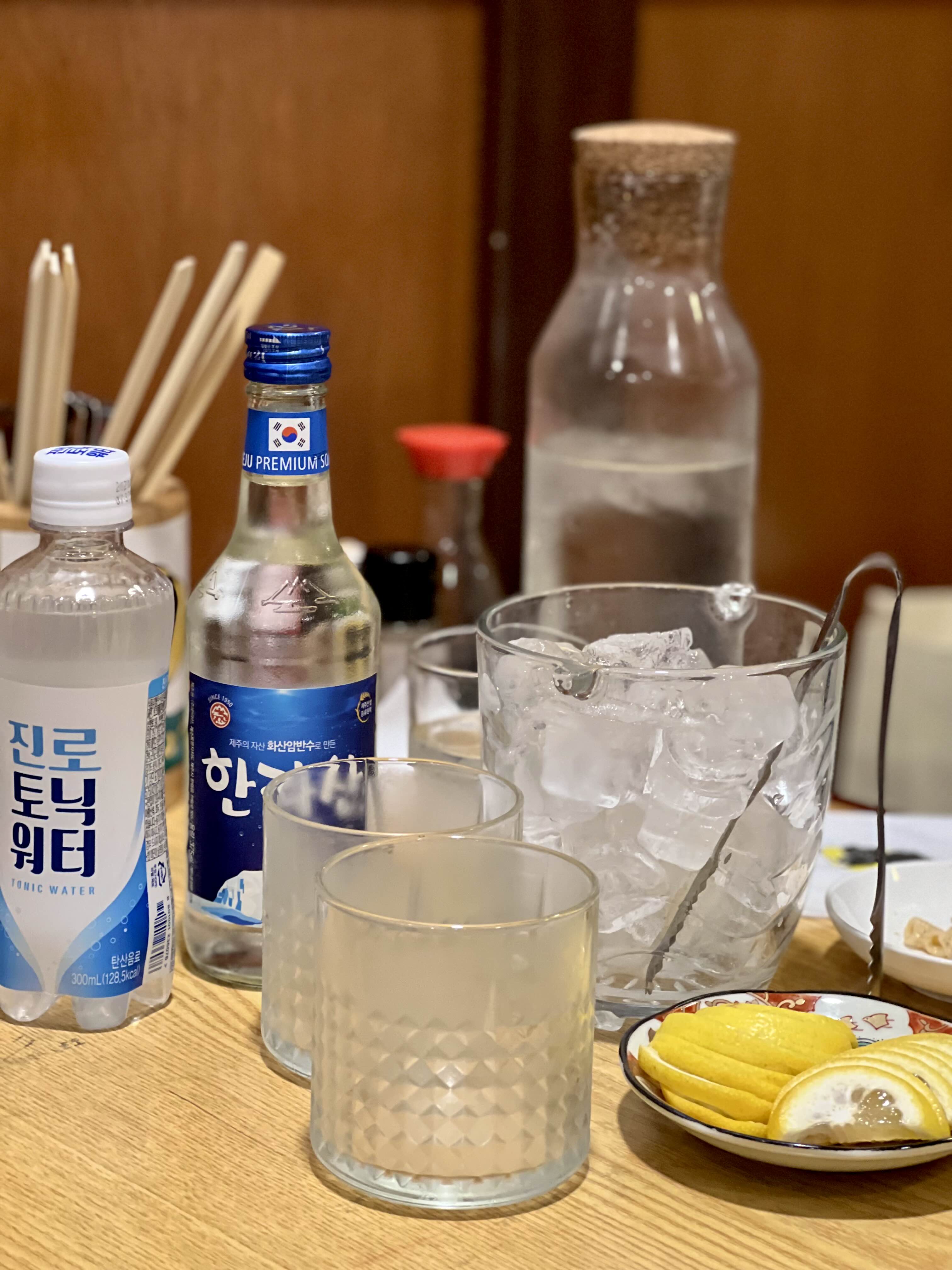 안산 사이쵸쇼우지에서 만끽한 한라토닉 (한라산 + 토닉워터)