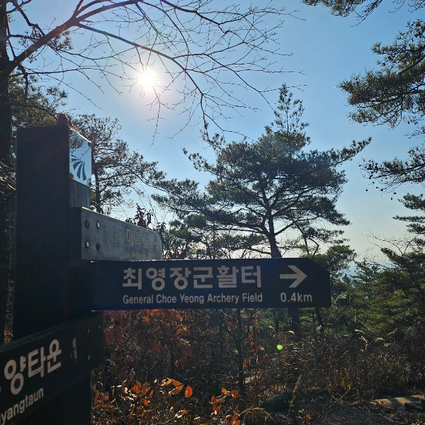최영장군활터이정표