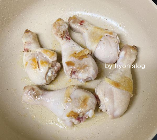 닭칼국수_닭굽기2