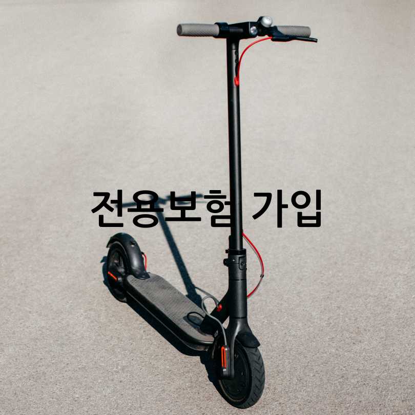 전동킥보드면허와 범칙금